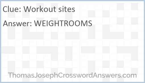 Workout sites Answer
