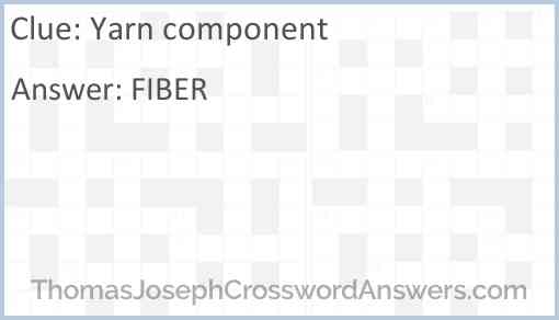 Yarn component Answer