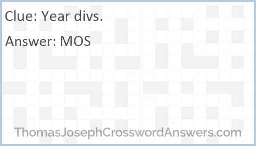 Year divs. Answer