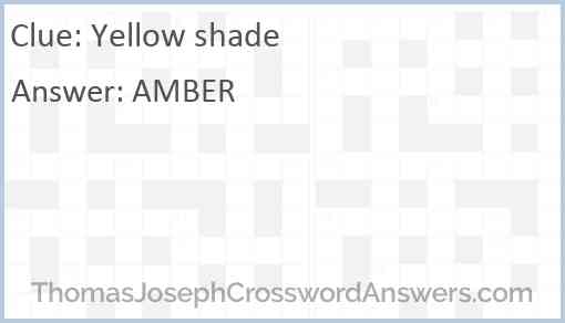 Yellow shade Answer
