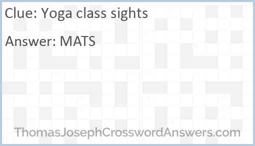 Yoga class sights Answer