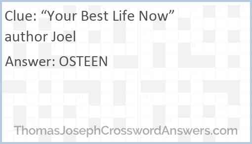 “Your Best Life Now” author Joel Answer